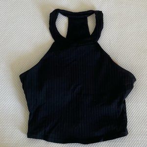 ALO Yoga Cropped Black Tank